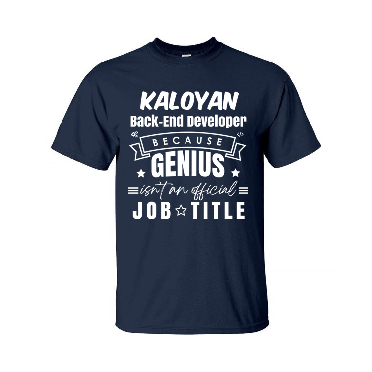 Mi9 Back -end Developer printed t-shirt