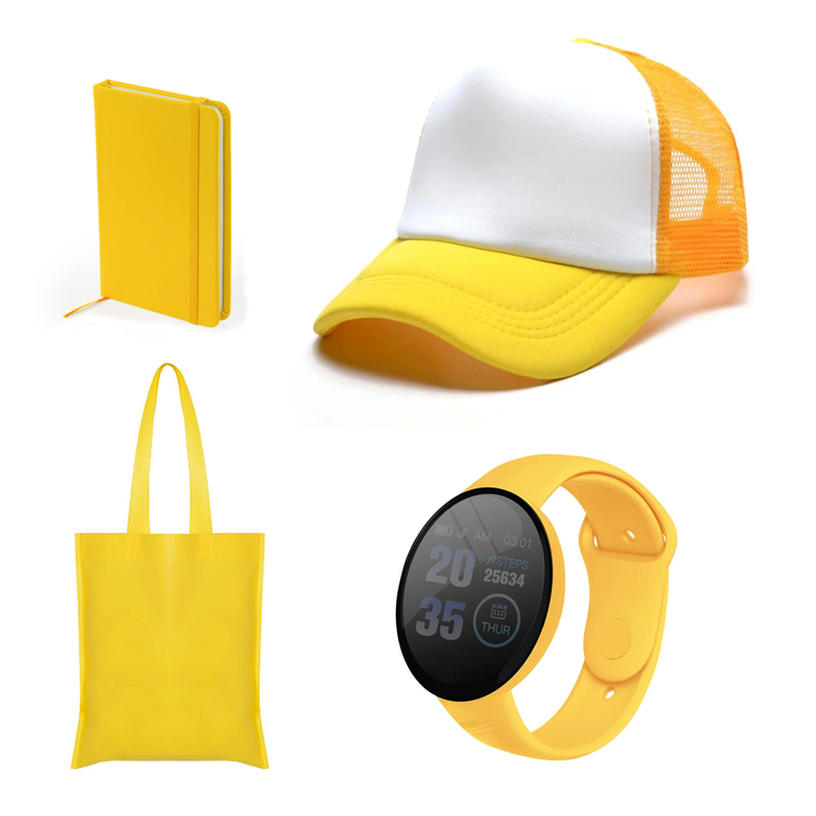 Bundle Vibrant Color Travelling Essentials - Sparkly Yellow